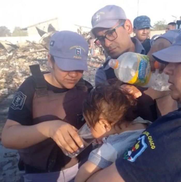 Chaco: encontraron a un bebé en un depósito que se incendió hace 6 días