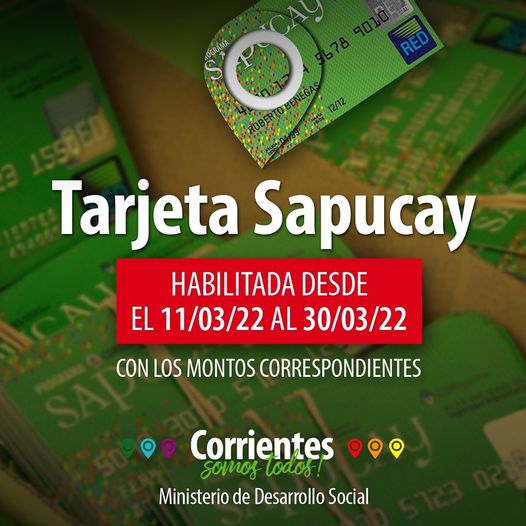 Este viernes se habilita la Tarjeta Sapucay
