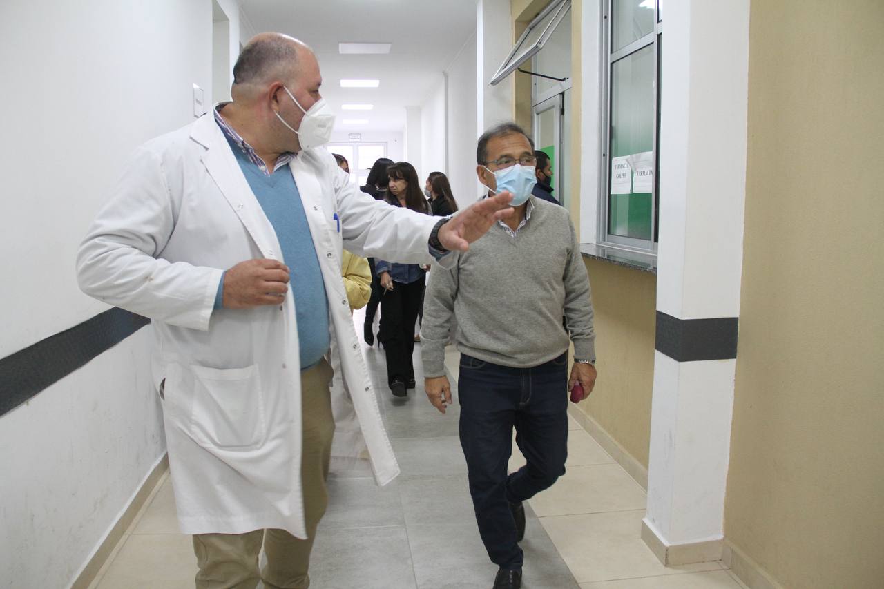 El Ministro de Salud de la Provincia verificó obras en el hospital de Esquina