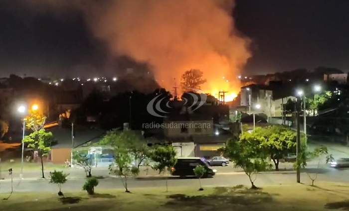Corrientes: voraz incendio en un asentamiento en el barrio San Marcos