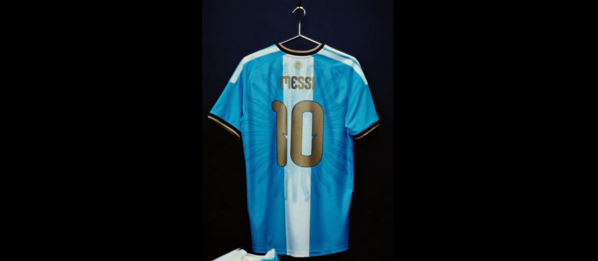 Así será la camiseta que usará Lionel Messi en su despedida de la Selección Argentina