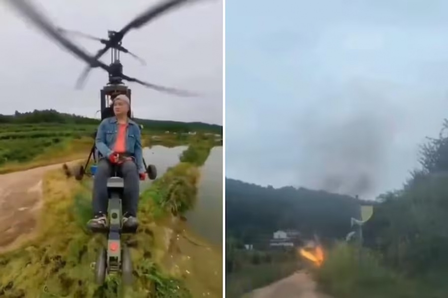 Influencer estrelló un helicóptero ultraligero y grabó su muerte