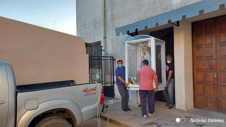 La Virgen de Itatí partió a visitar a los pueblos peregrinos