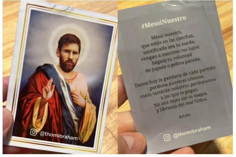 La historia de la estampita que hizo emocionar a Messi
