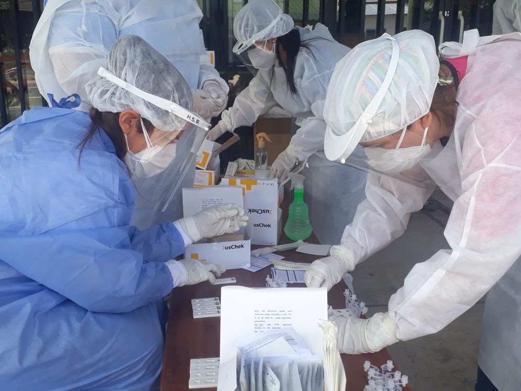 Brote de coronavirus: Arrancaron los hisopados masivos
