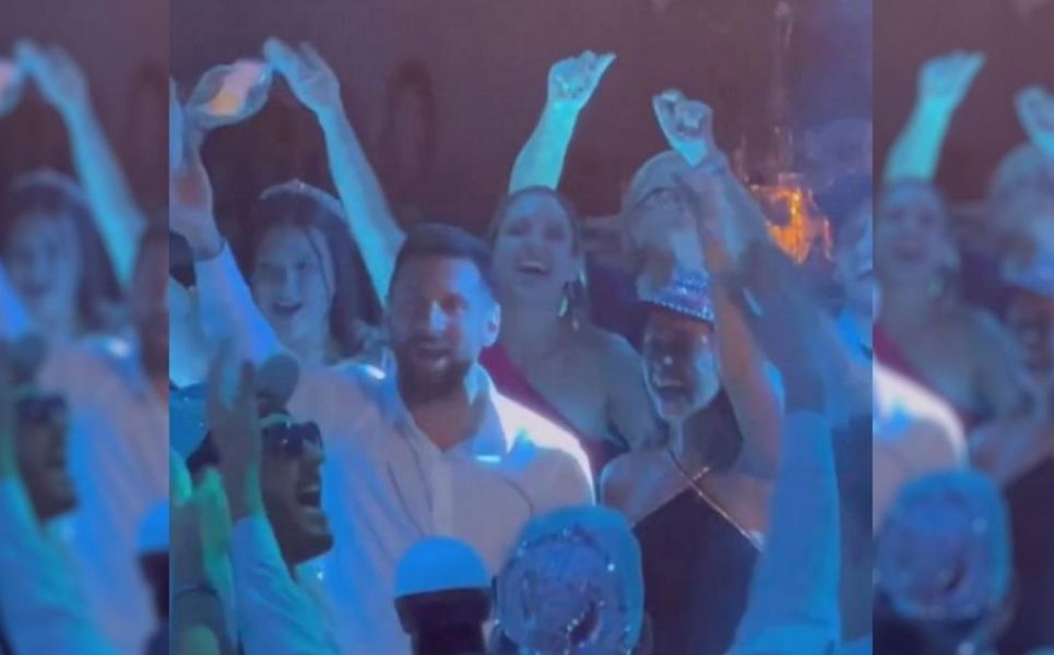 Messi cantó Muchachos junto a Antonela Roccuzzo en el 15 de su sobrina