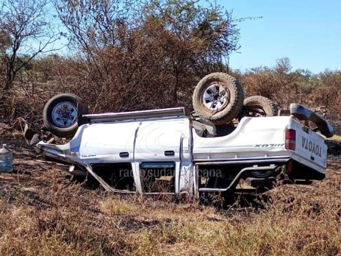 Despiste y vuelco en Alvear: un hombre resultó con lesiones graves