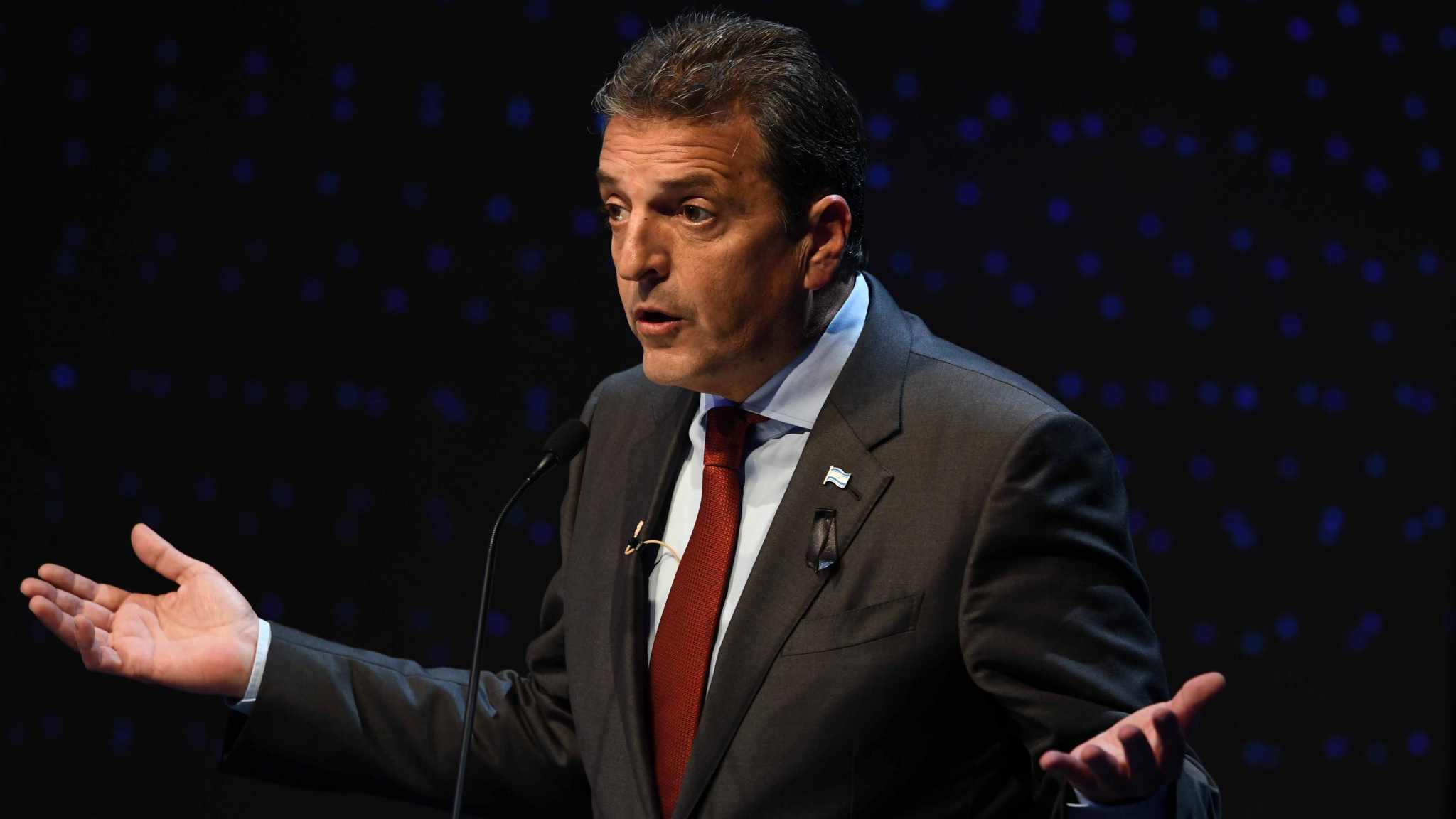 Sergio Massa: "Voy a meter en cana a los que juegan con el ahorro de la gente"