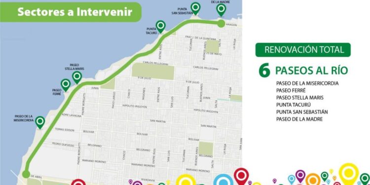 Corrientes: Presentaron una moderna remodelación de la Costanera vieja