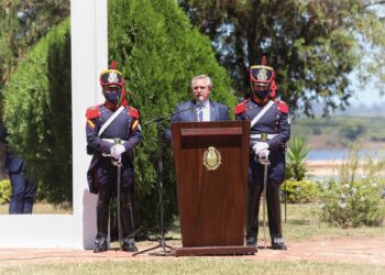 El presidente encabezó el acto por el aniversario del nacimiento de José de San Martín