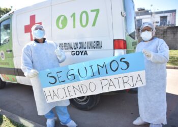 “Seguimos haciendo Patria”, el lema de los trabajadores del Hospital de Campaña