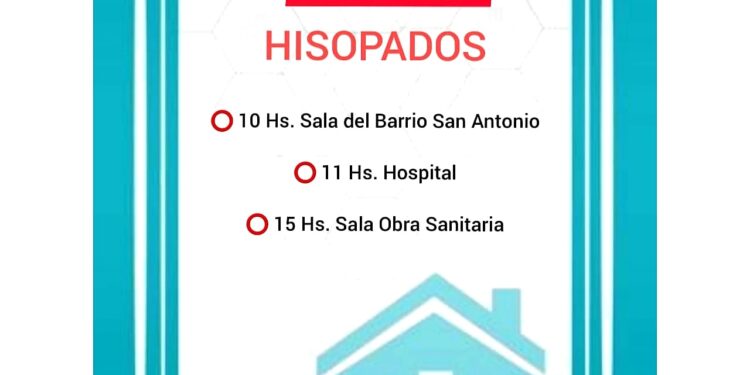 Esquina: este miércoles continuarán los hisopados en tres puntos de la ciudad