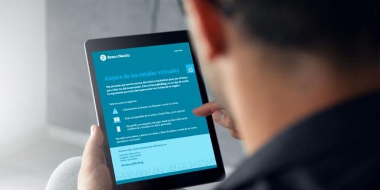El Banco Nación advirtió sobre un intento masivo de fraude