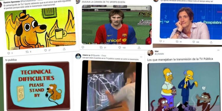 Se cortó la transmisión en Bolivia-Argentina y estallaron los memes