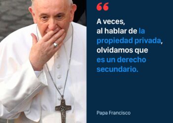 El Papa afirmó que la propiedad privada es un derecho secundario y criticó la corrupción de los sindicatos