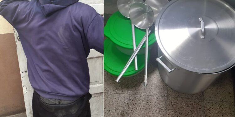 Corrientes: violentó la puerta de un comercio y se llevó cucharones y ollas