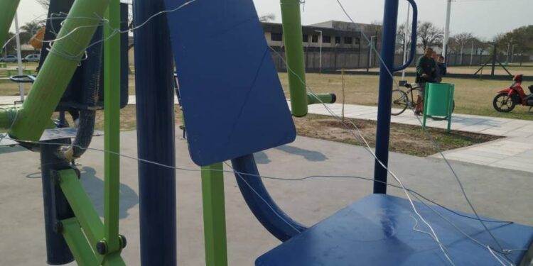 Robaron una plaza de Corrientes el mismo día que fue inaugurada