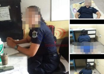 Filtran foto hot de mujer policía: Investigan si fue en una comisaría