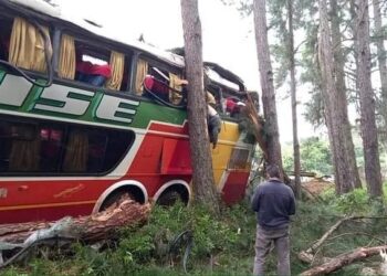 Misiones:  un muerto y varios heridos tras despistar un micro