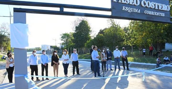 En Esquina, Valdés inauguró pavimento, desagües, iluminación y mejoras integrales en pos de la calidad de vida