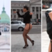 Cinthia Fernández cerró su campaña frente al Congreso, en portaligas negro