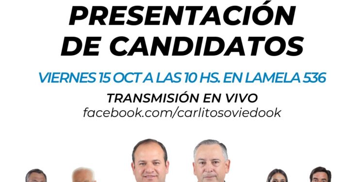 Carlitos Oviedo y Dardo Tognola presentarán a los candidatos de Juntos Somos Futuro