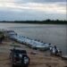 Esquina colmada: 200 lanchas bajaron al Paraná
