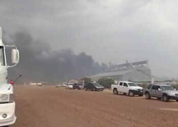 Registran un incendio en una arrocera