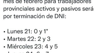 Cronograma de pago de sueldos para empleados estatales de Corrientes