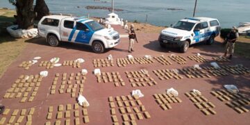 Prefectura secuestró más de 400 kilos de marihuana en Paso de la Patria