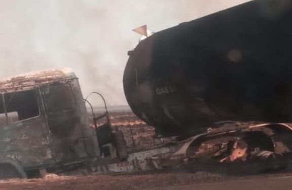 Santo Tomé: se incendió un camión con gas al ser alcanzado por el fuego