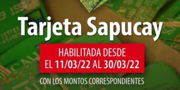 Este viernes se habilita la Tarjeta Sapucay