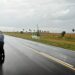 Volcó un furgón en Mantilla y el conductor fue llevado al Hospital