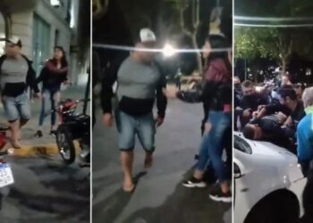 Lo pararon por no usar casco, le pegó a su hija y amenazó a la inspectora