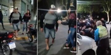 Lo pararon por no usar casco, le pegó a su hija y amenazó a la inspectora