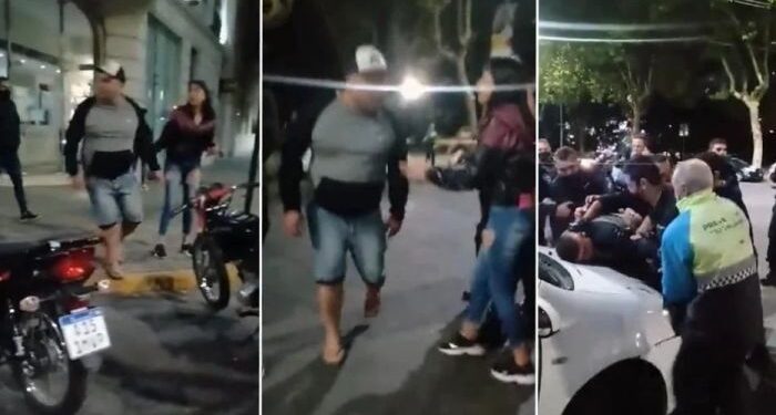 Lo pararon por no usar casco, le pegó a su hija y amenazó a la inspectora