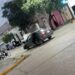 Esquina: accidente en la intersección de Sarmiento y 25 de mayo