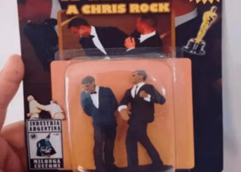 Invento argentino: venden los muñecos del sopapo de Will Smith a Chris Rock