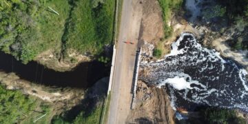 Ruta 12: habilitan el tránsito sobre el Arroyo Santa Lucia