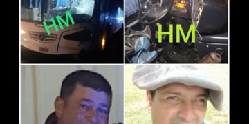 Dos motociclistas murieron tras chocar de frente contra un colectivo