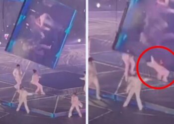 China: Una pantalla gigante cayó en pleno show y aplastó a tres bailarines