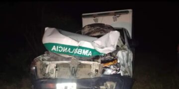 Pueblo Libertador: ambulancia chocó a una vaca