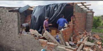 Todas las imágenes del temporal que afectó a localidades del interior de Corrientes