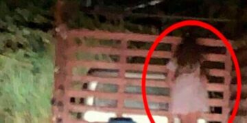 Viajaba por la ruta y captó a una “nena fantasma” colgada de un camión