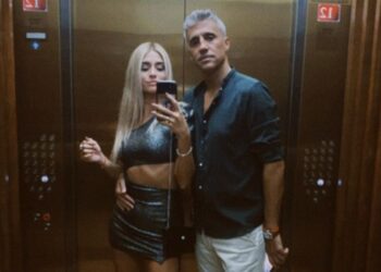 Hernán Crespo blanqueó a su nueva novia 18 años menor: “Te amo, mi amor”