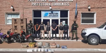 Corrientes: Prefectura allanó siete domicilios y detuvo a cuatro personas