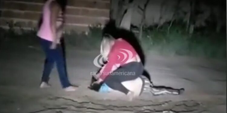 Filmaron a dos mujeres golpeando salvajemente a otra en Corrientes