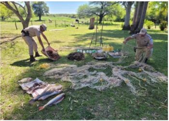 Decomisaron casi medio millón de pesos en artículos de pesca