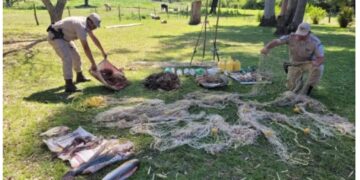 Decomisaron casi medio millón de pesos en artículos de pesca