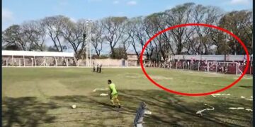 Mercedes: hinchadas pelearon en un partido e hirieron varios policías
